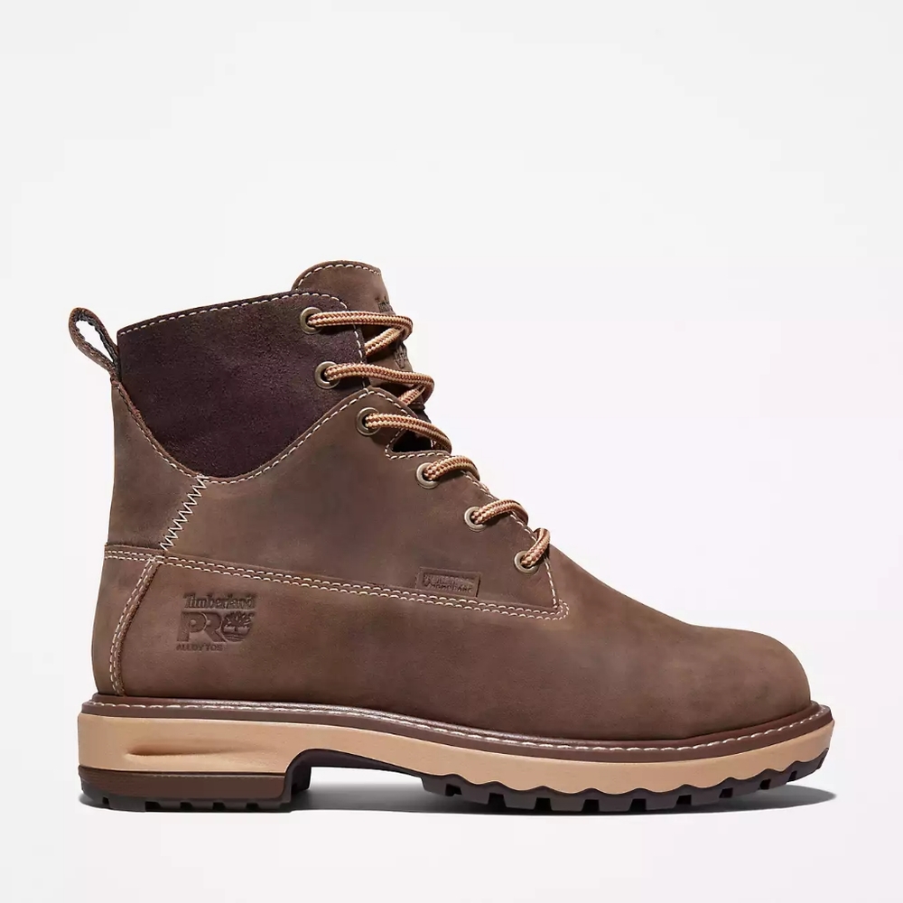 TIMBERLAND PRO Women's Hightower 6" Alloy Toe Waterproof Work Boot